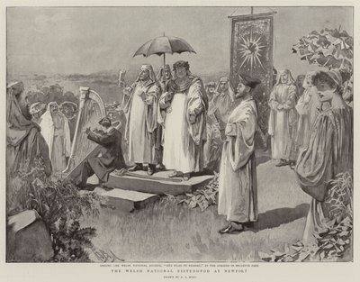 De Welshe Nationale Eisteddfod in Newport door Alexander Stuart Boyd